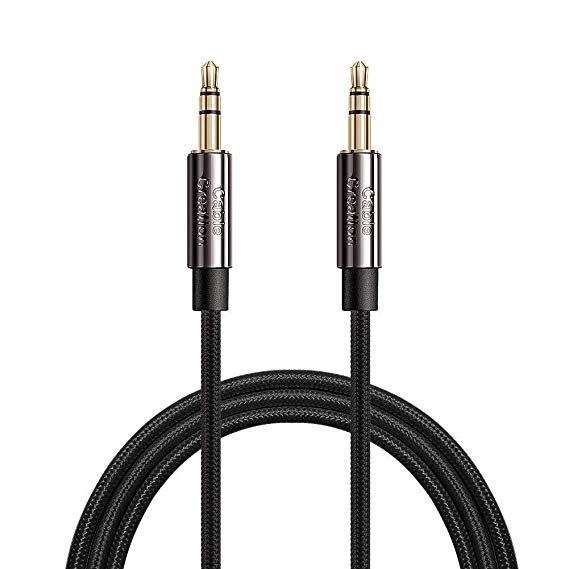 3.5mm Aux Cable, CableCreation 3.5mm Male to Male Stereo Audio Cable Compatible with iPhones, Fire HD Tablets, Sony/Beats Headphones, Home/Car Stereos & More, [0.45M 1.5Feet]