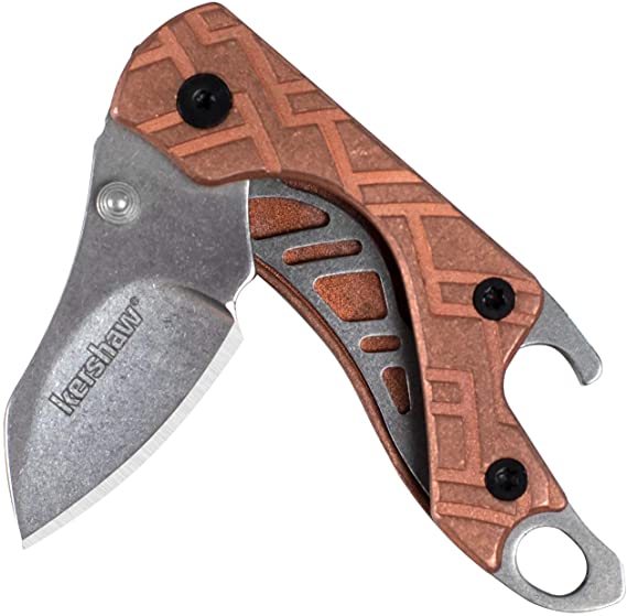 Kershaw Cinder Pocket Knife, Small, Lightweight 1.4 Inch Blade, Manual Opening with Lanyard Hole, Multiple Styles