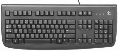 Logitech Deluxe 250 Vista Qualified USB Keyboard (Black)