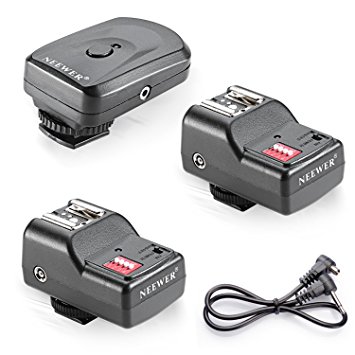 Neewer 16 Channel Wireless FM Speedlite Radio Trigger with 2.5mm PC Receiver for Speedlite Units with Hot Shoe