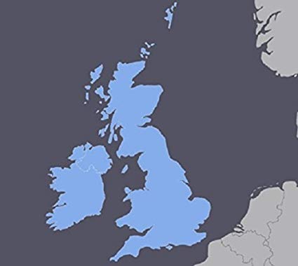United Kingdom UK & Ireland GPS Map 2019 for Garmin Devices