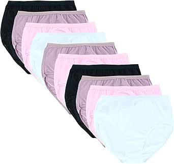 Fruit of the Loom Women's Eversoft Cotton Brief Underwear, Tag Free & Breathable, Available in Plus Size