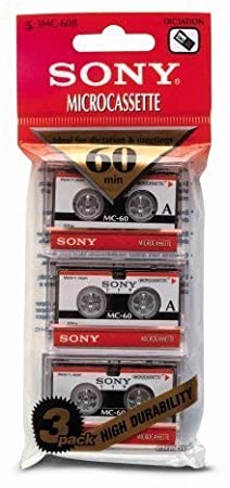 Dictating Cassettes, Micro, 60 Minutes, Pack of 3