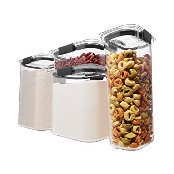 Rubbermaid 1994253 Brilliance Pantry Airtight Food Storage Container, Set, 8-Piece Small Set