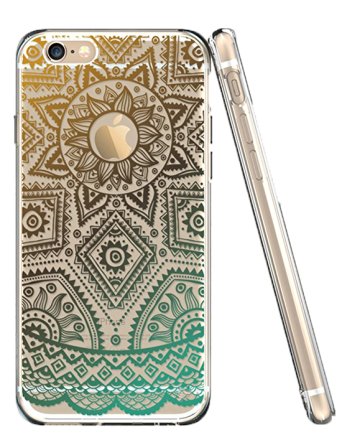 iPhone 6s Case,Clear Soft Floral Silicone Back Cover for 4.7 inches iPhone 6/iPhone 6s