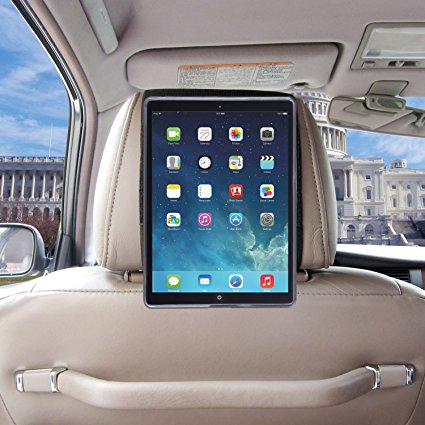 TFY Car Headrest Mount Holder for iPad Air 2, Fast-Attach Fast-Release Edition (Black)