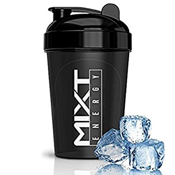 MIXT Energy Shaker Bottle, 16 oz., Black