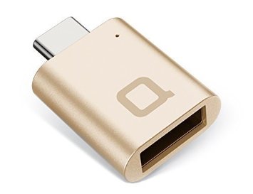 nonda World's Smallest USB-C to USB-A 3.0 Mini Adapter, Full Aluminum Body, Designed in Germany, Indicator LED, Works with MacBook 12-inch, Chromebook Pixel, Nexus 6P, Nexus 5X, LG G5 & more