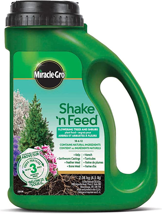 Miracle-Gro Shake N Feed Flowering Trees & Shrubs Plant Food - 2.04kg