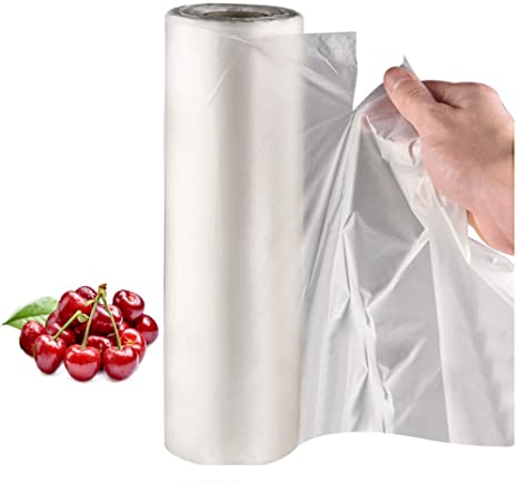 Fresh Bags 14 x 20 inches Take Out Bags, 350 Food Storage Bags, Plastic Bag Rolls