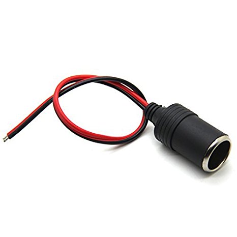 E-xy® High Quality Female Car Cigar Cigarette Lighter Socket Plug Connector Plug Cable Adapter