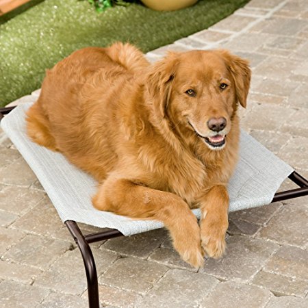 Coolaroo Elevated Pet Bed with Knitted Fabric