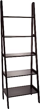 Casual Home 5 Shelf Ladder Bookcase, Espresso
