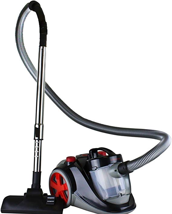 Ovente ST2000 Bagless Canister Vacuum with Hepa Filter - Cyclonic - Featherlite - Corded