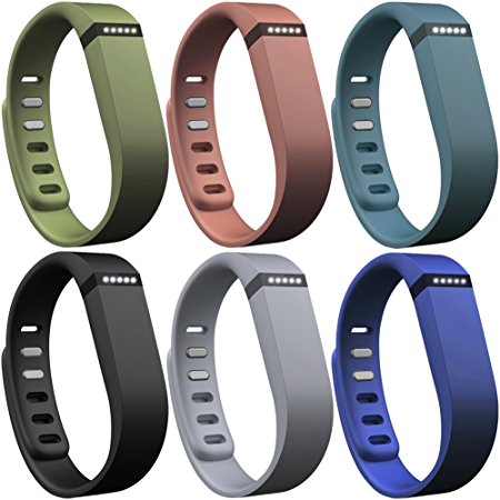 SKYLET Fitbit Flex Replacement Band with Metal Clasp (Variety Pack, No Activity Tracker)
