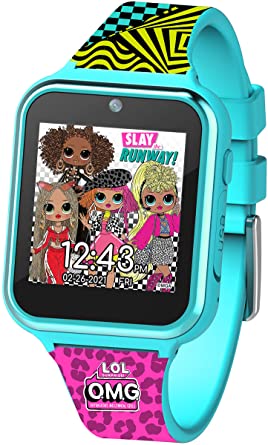 L.O.L. Surprise! Girls' Touch-Screen, Smartwatch with Silicone Strap, Multicolor, (Model: LOL4320OMG)