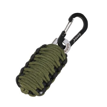 Gonex 550 Paracord Survival Bracelet Grenade Keychain Emergency Survival Kit with Carabiner, Eye Knife, Fire Starter, Fishing Tool for Camping, Hiking, Hunting, Travel