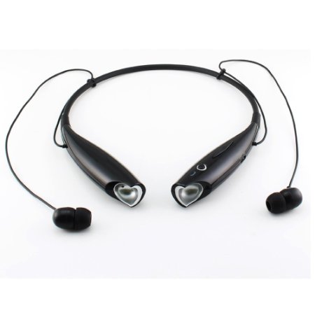 Universal Bluetooth Wireless Stereo Headset/Headphone/Earphone with Microphone(BLK)