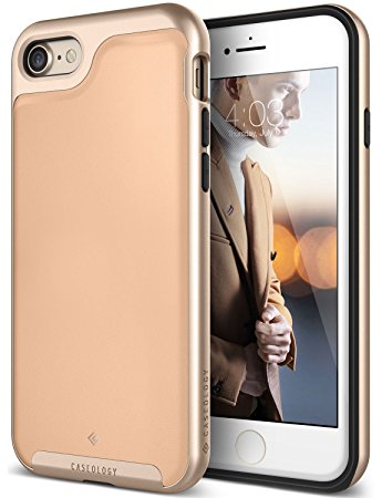 iPhone 7 Case, Caseology [Envoy Series] Classic Rich Texture PU Leather [Leather Beige] [Luxury Slim] for Apple iPhone 7 (2016)