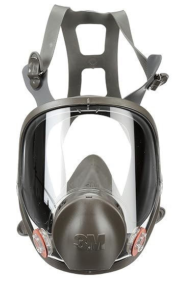 3M Full Facepiece Reusable Respirator 6800, NIOSH, Large Lens, ANSI High Impact Eye Protection, Silicone Face Seal, Four-Point Harness, Comfortable Fit, Painting, Dust, Chemicals, Medium