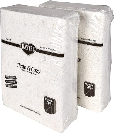 Kaytee Clean & Cozy White Bedding For Pet Guinea Pigs, Rabbits, Hamsters, Gerbils, and Chinchillas SIOC, 2/50 Liters