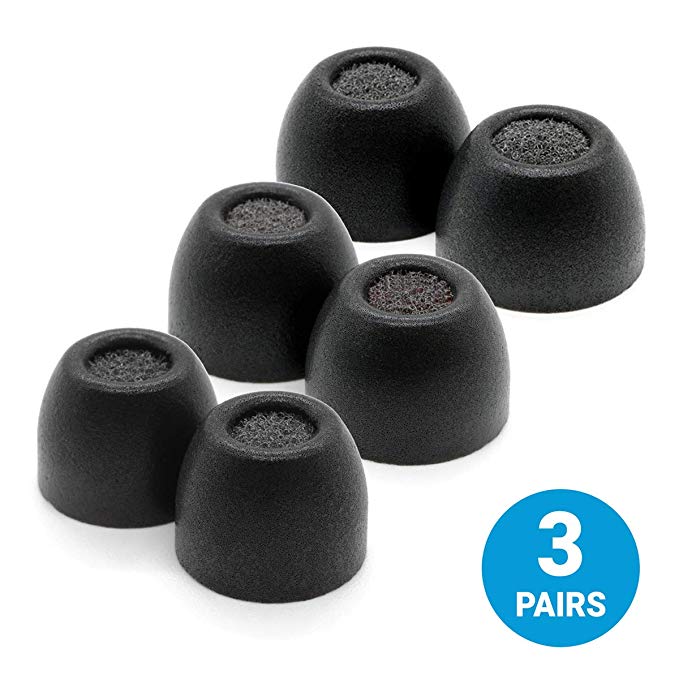 Comply Memory Foam Tips – for Use with Amazon Echo Buds (Mixed Size Pack)