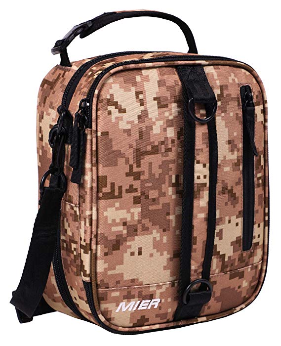 MIER Insulated Lunch Box Bag Expandable Lunch Pack for Men, Women, Camo