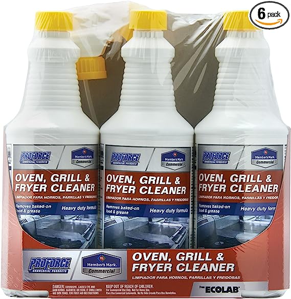 Member's Mark Oven, Grill & Fryer Cleaner - 3 bottles 32 oz each (2 Pack (6 bottles))