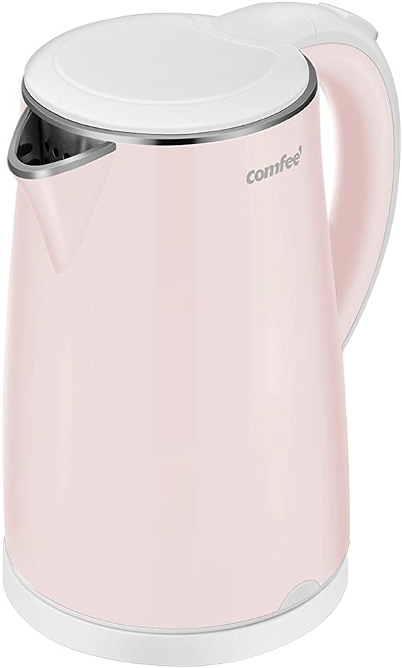 COMFEE' MK-HJ1705A1 FF-0LEO-QIY5 Electric Kettle 1.7L Pink