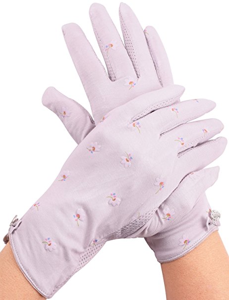Cotton Gloves for Women Touchscreen Gloves UV Protection Gloves for Driving Gloves Anti Skid