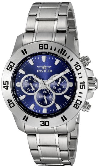 Invicta Men's 21482 Specialty Analog Display Swiss Quartz Silver Watch