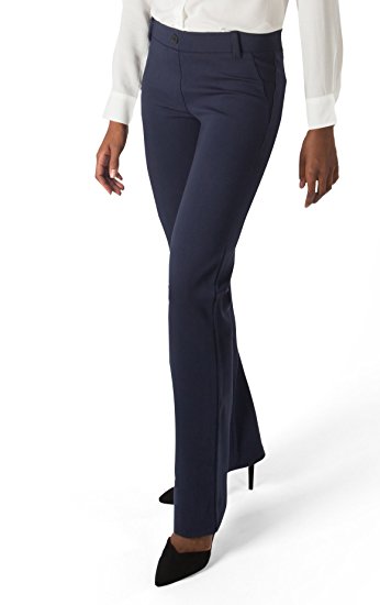 Betabrand Women's Dress Pant Yoga Pants (Straight-Leg)