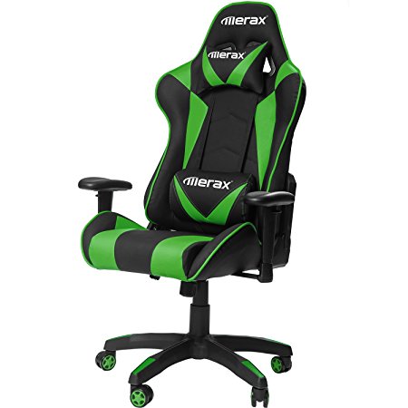 Merax Gaming Chair High Back Computer Chair Ergonomic Design Racing Chair (Green)