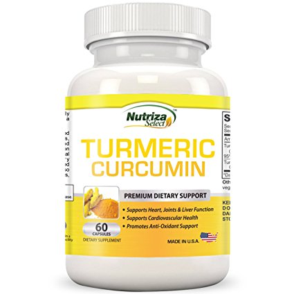 Turmeric Powder Capsules - Contains Curcumin Extracted From Turmeric Root - Supports Heart, Joints, Liver, & Cardiovascular Health - Turmeric Curcumin Promotes Antioxidants