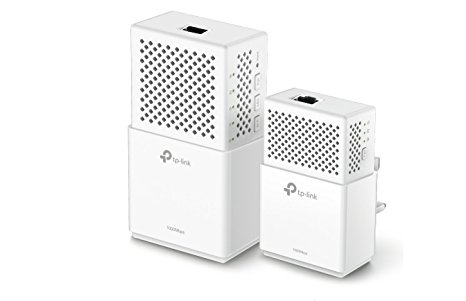 TP-Link TL-WPA7510KIT 1200 Mbps Dual Band Gigabit AC750 Powerline Adapter, Range Extender, Broadband/Wi-Fi Extender, Wi-Fi Booster/Hotspot, Wi-Fi Auto-Sync, UK Plug