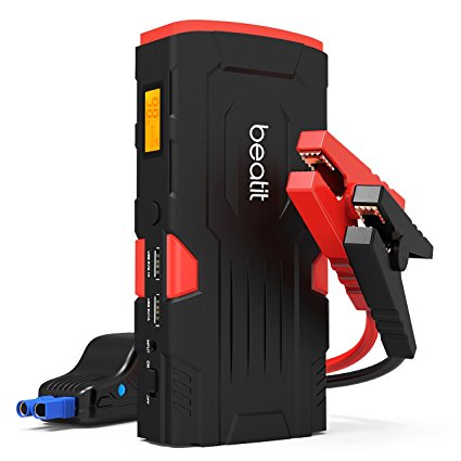 Beatit BT-D11 800A Peak 18000mAh 12V Portable Car Jump Starter ((Up to 7.0L Gas or 5.5L Diesel) With Smart Jumper Cables Auto Battery Booster Power Pack), 1 Pack