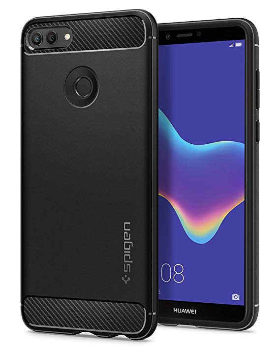 Spigen Rugged Armor Designed for Huawei Y9 Case (2018) - Black