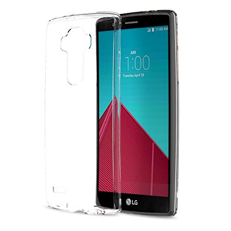 LG G4 Case - MoKo [Anti Drop] Halo Series Back Cover with TPU Anti drop   Clear PC Back Panel Bumper Case for LG G4 5.5 Inch Android OS Smart Phone 2015 release, Crystal Clear