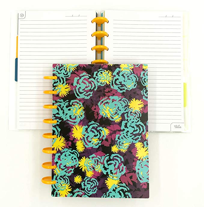 Talia Discbound Notebook, Funky Floral, Junior