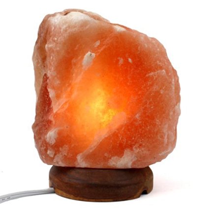 Crystal Allies Gallery: CA SLS-M Natural 8" to 10" Himalayan Salt Lamp w/ Dimmable Switch And 6ft UL-Listed Cord