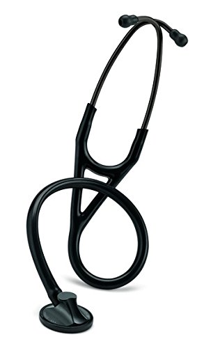 3M Littmann Master Cardiology Stethoscope, Smoke-Finish Chestpiece, Black Tube, 27 inch, 2176