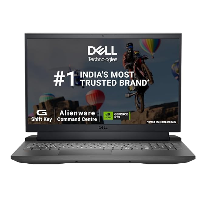 Dell G15-5530 Gaming Laptop, Intel Core i5-13450HX Processor, 16GB DDR5, 1TB, NVIDIA RTX 3050,6GB GDDR6, 15.6" (39.62cm) FHD 120Hz 250 nits, Backlit KB Orange,Win 11   MSO'21, Dark Shadow Gray, 2.65kg