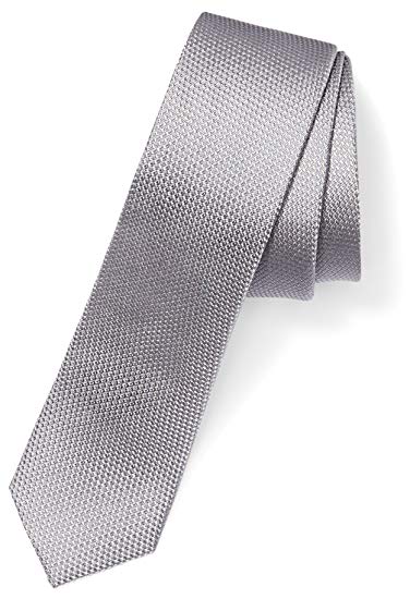 BUTTONED DOWN Men's Classic Silk 2" Skinny Necktie (3 Designs)