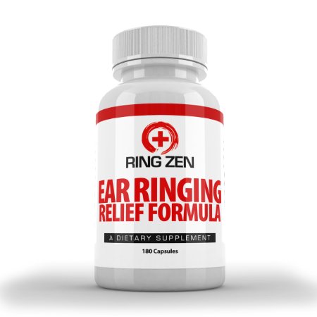 1 Rated Tinnitus Relief Formula - RingZen 3 Month Supply - Control Your Ringing Ears with Our Proven Tinnitus Treatment - 180 Capsules