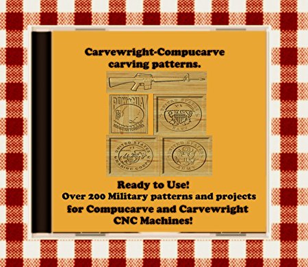 Military Craftsman Compucarve and Carvewright Patterns over 200 on CD !