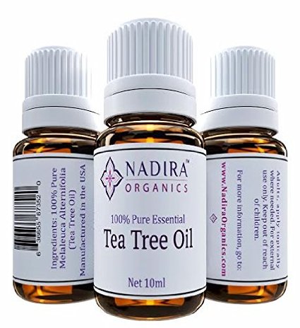 Essential Tea Tree Oil - 100 Pure Premium Quality Melaleuca Alternifolia - Treats Skin Tags Fungus and Acne - Great 10ml Travel Size Bottle