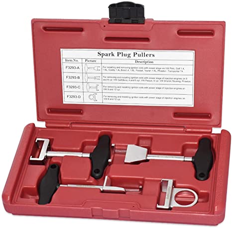 FIRSTINFO Spark Plug Ignition Coil Removal and Installation Puller Tool for Volkswagen VW Audi w/ Storage Case