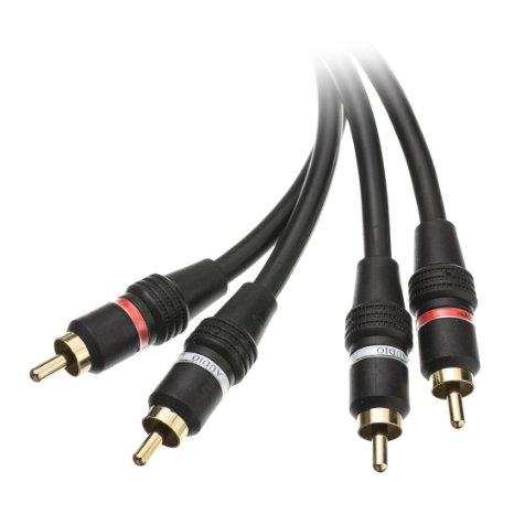 CableWholesale 6-Feet 2 RCA Male/2 RCA Male High Quality Audio Cable (10R2-02106)