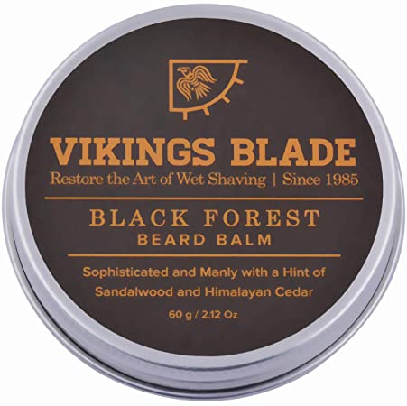 VIKINGS BLADE Beard Balm, Black Forest (Sandalwood   Himalayan Cedar)