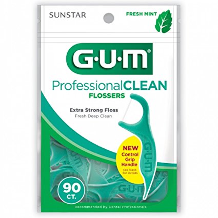 Gum Professional Clean Flossers, Fresh Mint 90 ea
